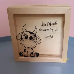 Tirelire en bois