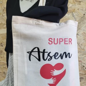 Sac en toile de jute atsem