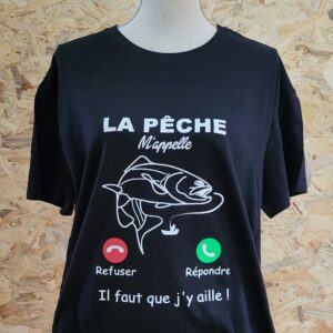 T-shirt "La pêche m'apelle ..."