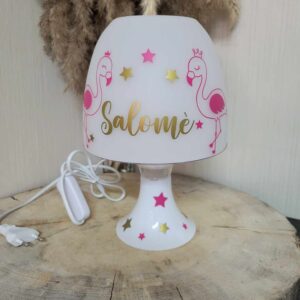 Lampe de chevet " Flamand rose"
